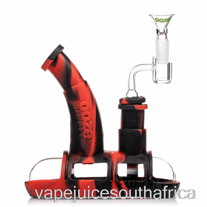Vape Juice South Africa Ooze Steamboat Silicone Water Pipe Lava (Black / Red)